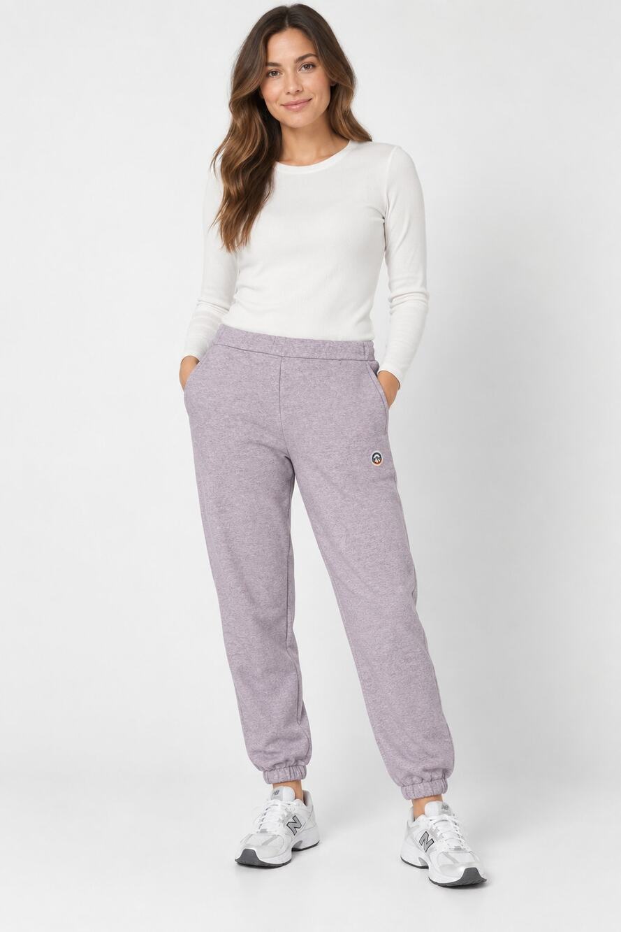 Patagonia Fitz Roy Icon Uprisal Sweatpants Womens Small Echo Purple Joggers NWT